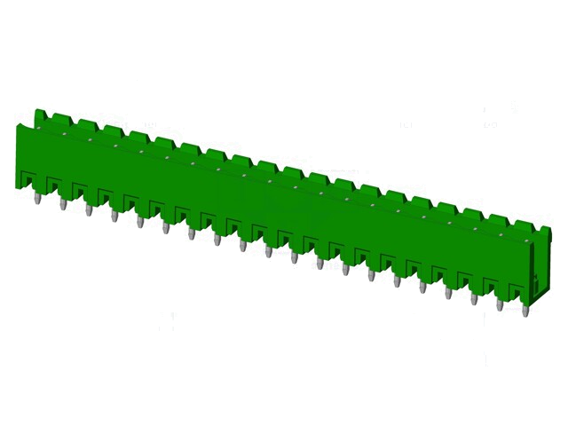 Connector: ontkoppelbare terminal strip; contact; mannelijk Connector: ontkoppelbare terminal strip; contact; mannelijk